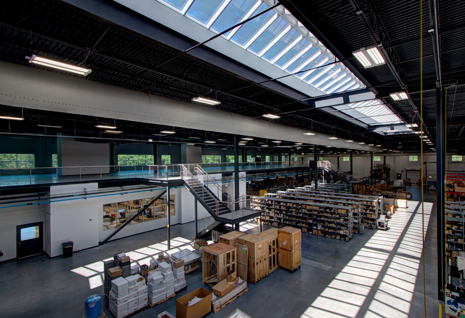 Ridgelight system brings natural light to manufacturing floor at Burkert Fluid Controls