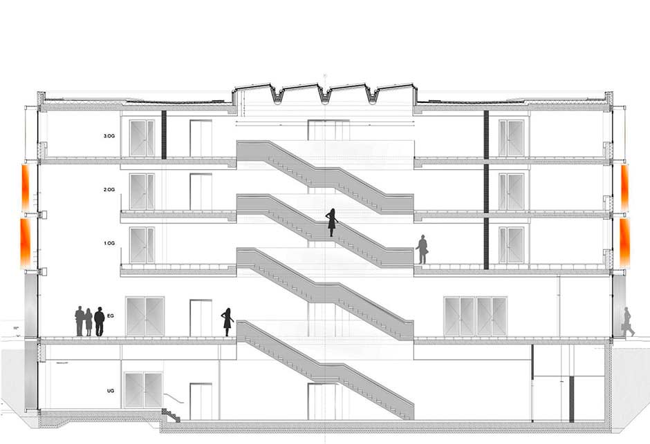 Architectural drawings DZNE - Wulf architekten