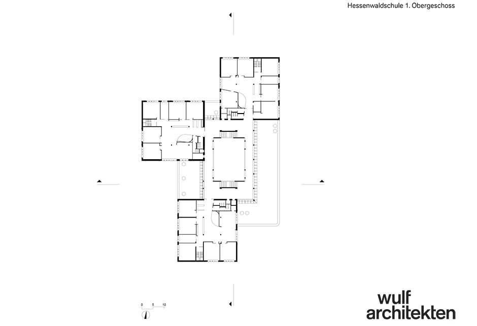 Rysunki architektoniczne: Hessenwald Szkoła — Wulf Architekten