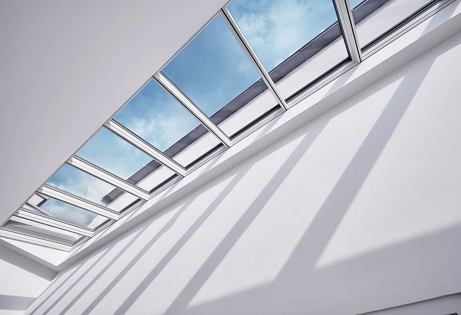 Skylight solution with Longlight 5°-30° in school, Ebensee, Austria